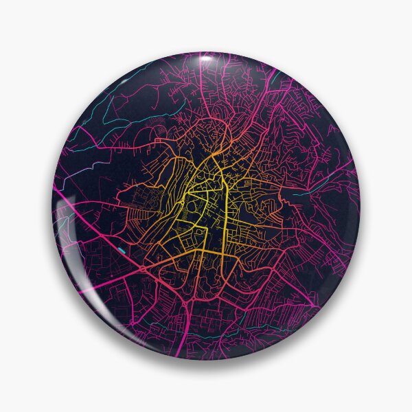 Item preview, Pristina City Map of Kosovo - Neon designed and sold by deMAP.