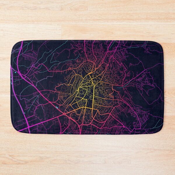 Item preview, Pristina City Map of Kosovo - Neon designed and sold by deMAP.
