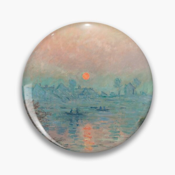 Item preview, Sunset on the Seine at Lavacourt, Winter Effect designed and sold by Craphe.