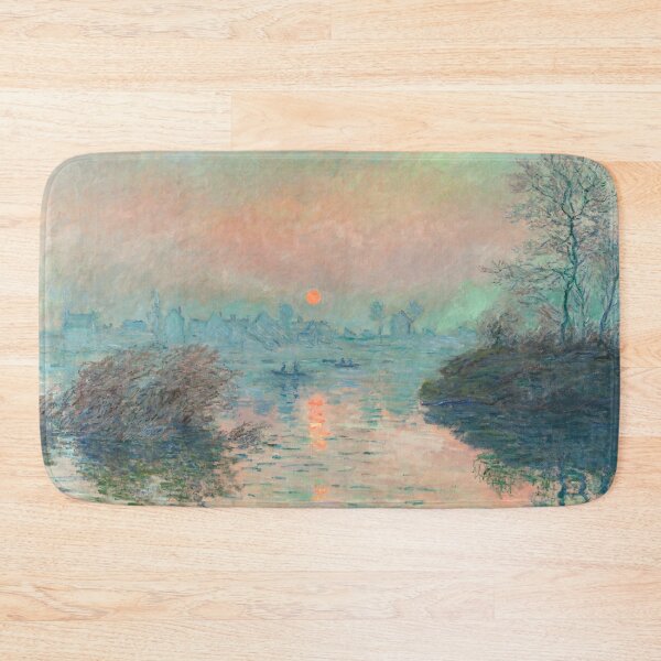 Item preview, Sunset on the Seine at Lavacourt, Winter Effect designed and sold by Craphe.