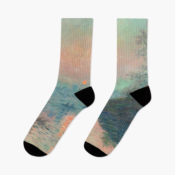 Item preview, Sunset on the Seine at Lavacourt, Winter Effect designed and sold by Craphe.