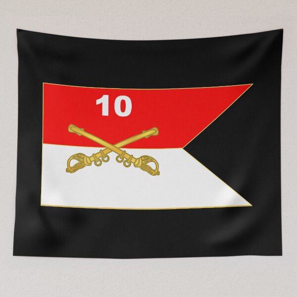 Item preview, 10th Cavalry Guidon - Buffalo Soldiers designed and sold by Military Insignia Products.