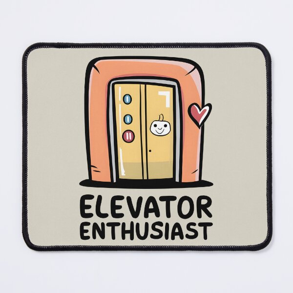 Item preview, Elevator Enthusiast: Ride with a Smile Funny Elevator Rider Elevator Lover designed and sold by KLArtzStore.