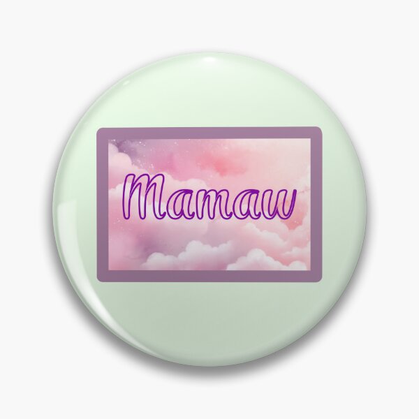 Item preview, Rectangle Pink Clouds “Mamaw”  designed and sold by CEvansArt.