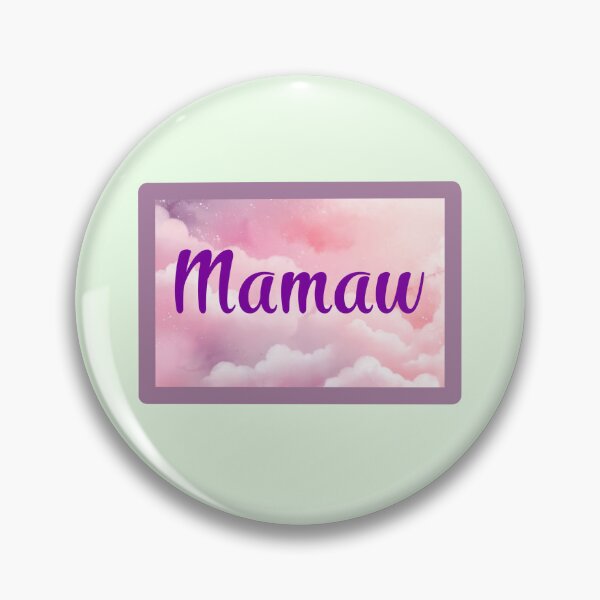 Item preview, Rectangle Pink Clouds “Mamaw” 2 designed and sold by CEvansArt.