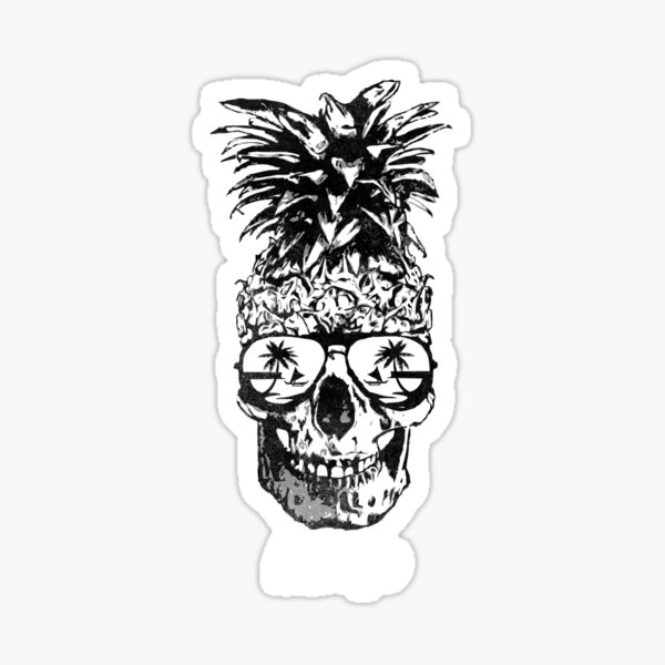Vector Illustration of Pineapple Skull Halloween Picture Creative Cool  Funny Print for Tee Pillow Banners Tattoo Stock Vector  Illustration of  isolated design 173841446