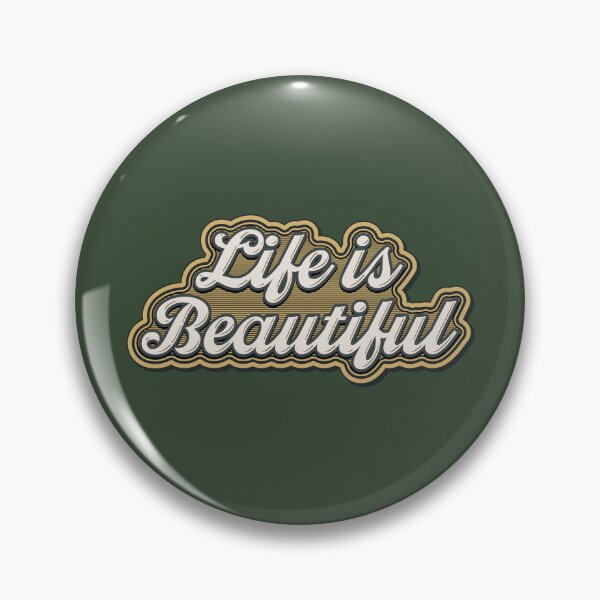 Item preview, Life is Beautiful vintage typography designed and sold by trepiu.