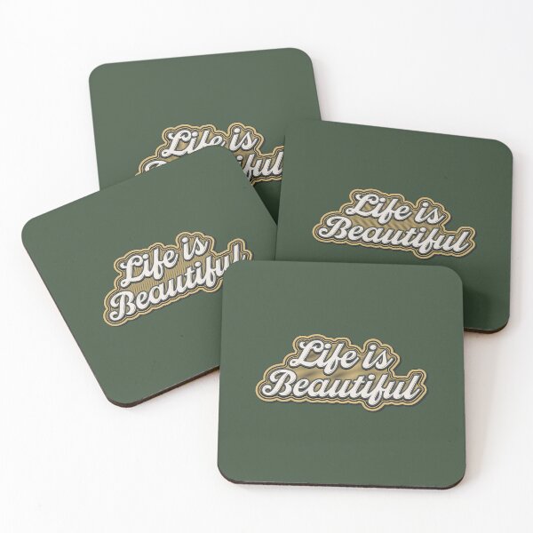 Item preview, Life is Beautiful vintage typography designed and sold by trepiu.