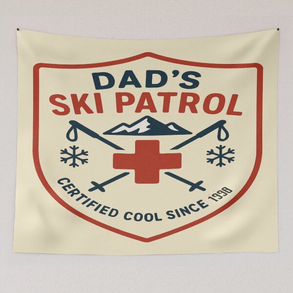 Item preview, Vintage Ski Dad Patrol Badge – Cool Father’s Day Design for Skiing Lovers designed and sold by Rajasekar.