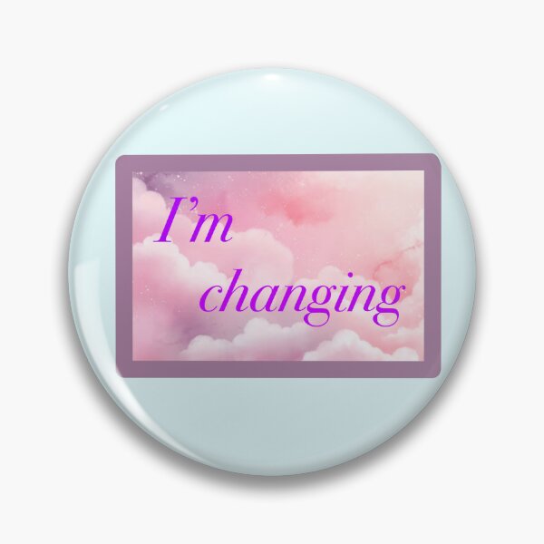 Item preview, Rectangle Pink Clouds “I’m Changing” designed and sold by CEvansArt.