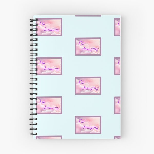Item preview, Rectangle Pink Clouds “I’m Changing” designed and sold by CEvansArt.