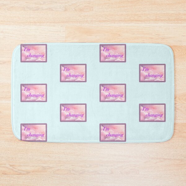 Item preview, Rectangle Pink Clouds “I’m Changing” designed and sold by CEvansArt.