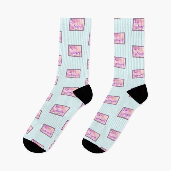 Item preview, Rectangle Pink Clouds “I’m Changing” designed and sold by CEvansArt.