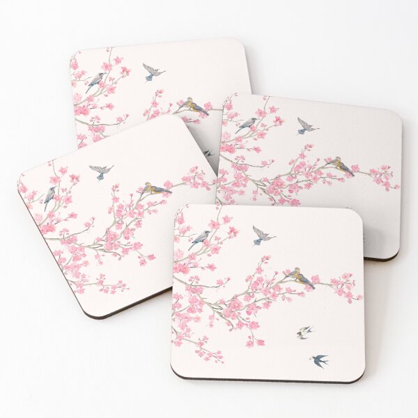 Item preview, Birds and cherry blossoms designed and sold by Branka Kodzoman.