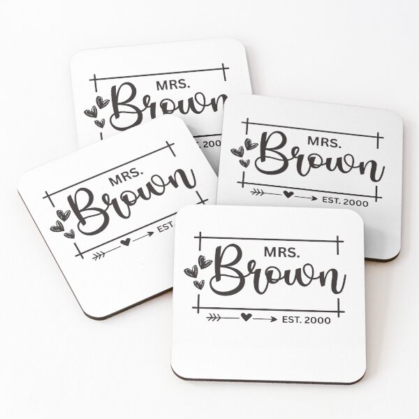 Item preview, Mrs. Brown Estimated 2000 - 25th Wedding Anniversary Gift for Her Wifey Women designed and sold by Mozaic Clothes.