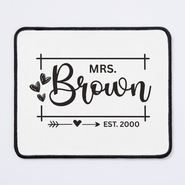 Item preview, Mrs. Brown Estimated 2000 - 25th Wedding Anniversary Gift for Her Wifey Women designed and sold by Mozaic Clothes.