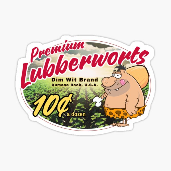 Premium Lubberworts-A dime a dozen Vintage Produce Sticker Sticker