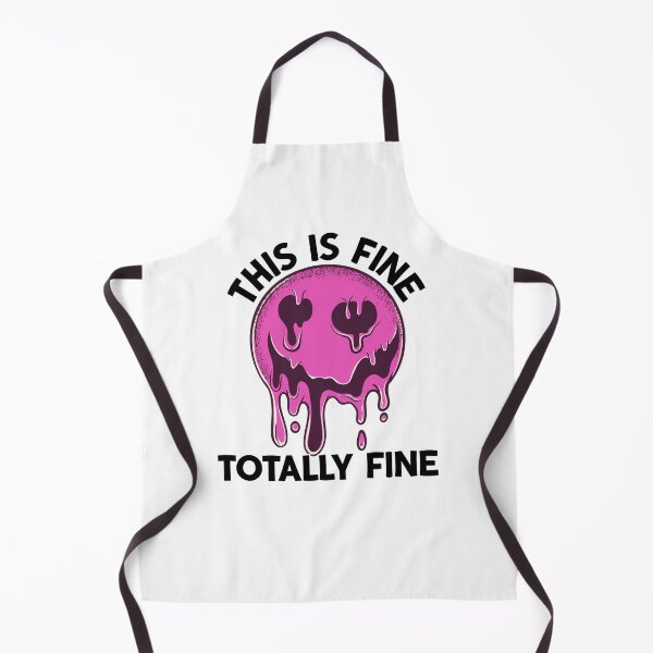 Item preview, This Is Fine Totally Fine Melting Face designed and sold by BeansHotTees.