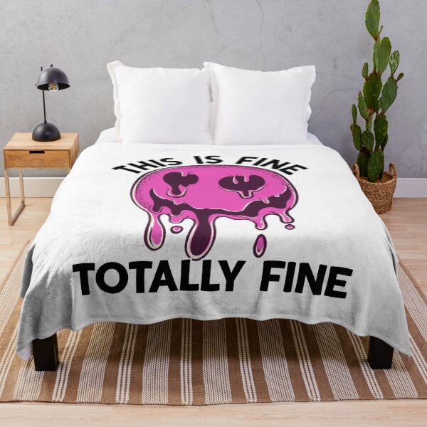 Item preview, This Is Fine Totally Fine Melting Face designed and sold by BeansHotTees.