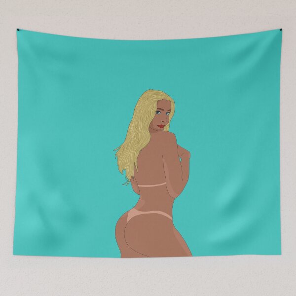 Item preview, Sexy Tan Nude Blonde Hand Drawn Art designed and sold by Maggie1171.