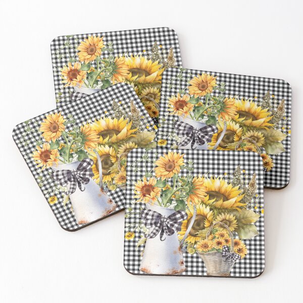 Item preview, Sunflower Checkered Charm designed and sold by HerartbyHer.