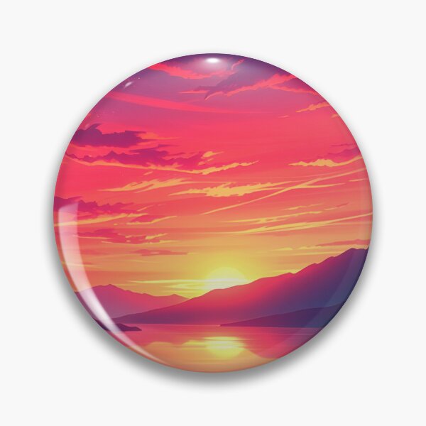Item preview, Anime Style Sunset Scenery  designed and sold by typoinspired.