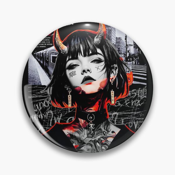 Item preview, Cool Aesthetic Cyberpunk Samurai Girl  designed and sold by ShurikenStar.