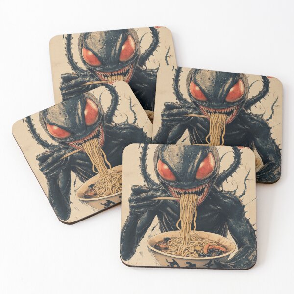 Item preview, Alien creature eating Ramen.  designed and sold by PrestonSquires.