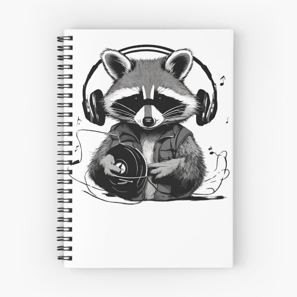Artikelvorschau, Niedliches Tier hört Musik mit Kopfhörer entworfen und verkauft von Travis Drew Designs.