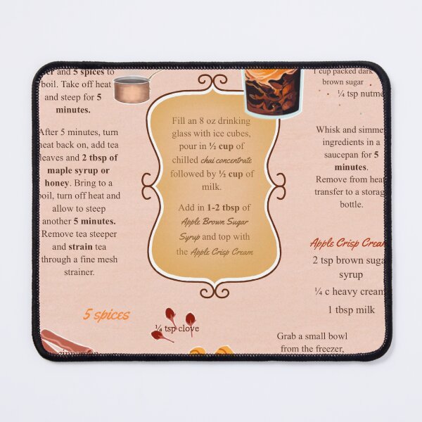 Item preview, Apple Crisp Chai Latte Recipe  designed and sold by Anna-mushu.