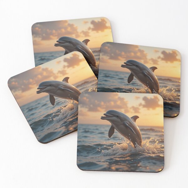 Item preview, playful dolphin leaps joyfully designed and sold by InezPhotography.