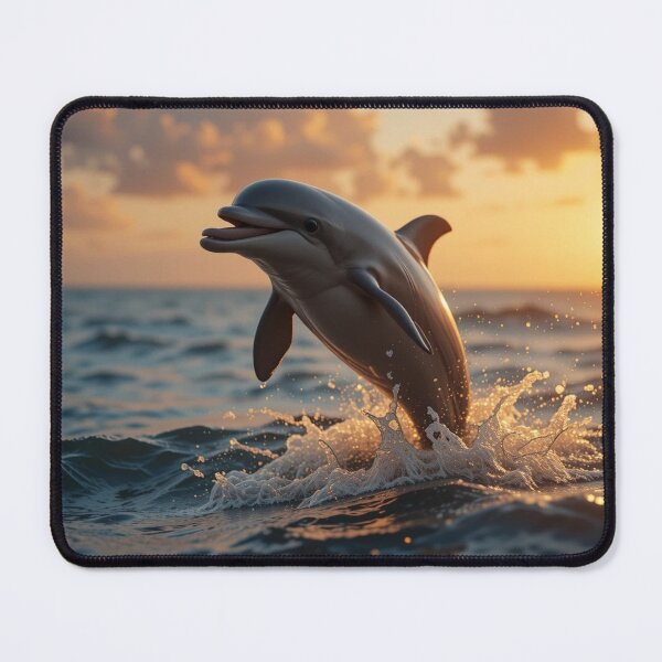Item preview, playful dolphin leaps joyfully designed and sold by InezPhotography.