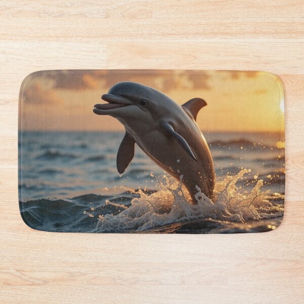 Item preview, playful dolphin leaps joyfully designed and sold by InezPhotography.