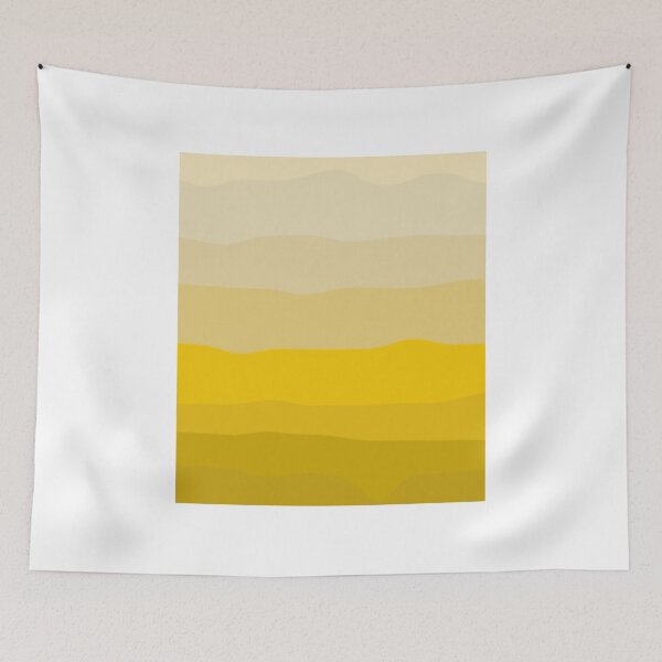 Item preview, Golden Canyon Layers – Warm Yellow Boho Abstract Landscape designed and sold by ChillVibes04.