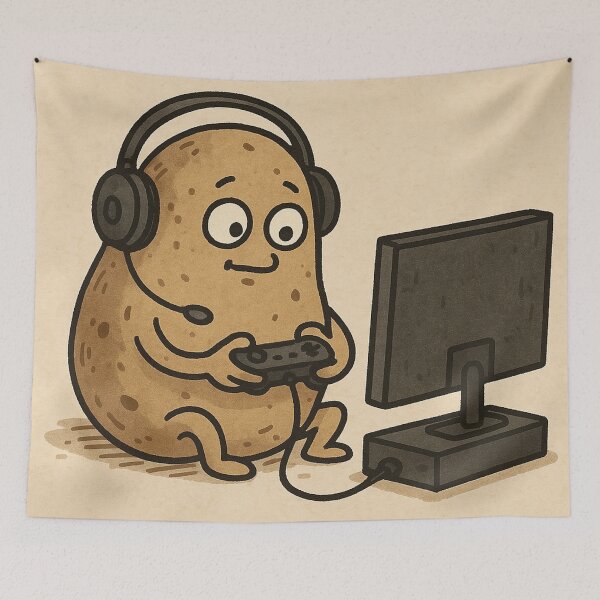 Item preview, Potato Video Gaming designed and sold by HalcyonThings.