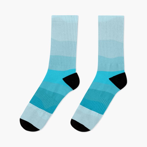 Item preview, Blue Ocean Layers – Calm Abstract Waves in Aqua and Teal designed and sold by ChillVibes04.