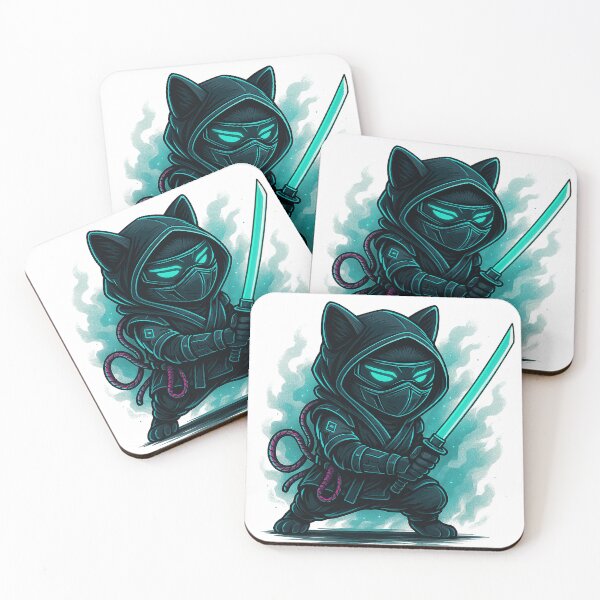 Item preview, Cyber Ninja Cat designed and sold by Patternicity.