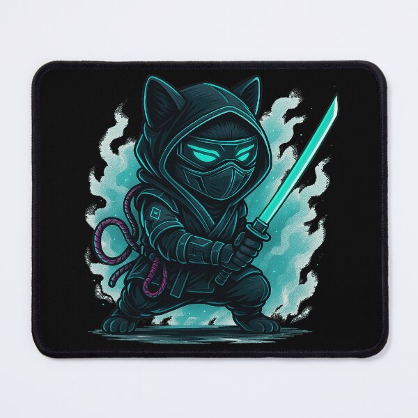 Item preview, Cyber Ninja Cat designed and sold by Patternicity.