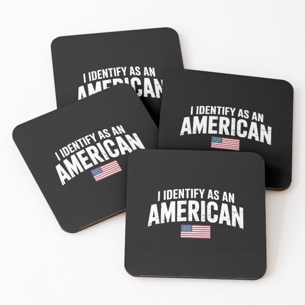 Item preview, I Identify As An American. Patriotic Design for Shirts, Mugs & Gifts. designed and sold by Aknarin Thika.