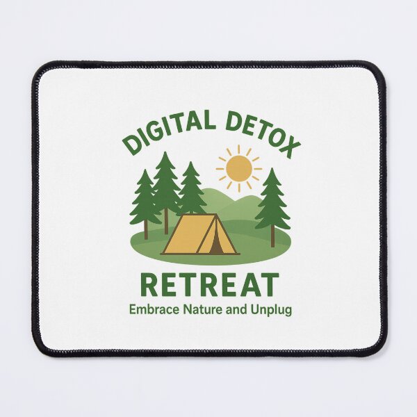 Item preview, Digital Detox Retreat – Embrace Nature and Unplug Minimalist Design designed and sold by DJCApparel.