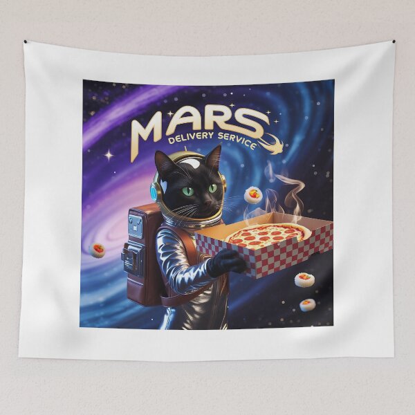 Item preview, Space Cat Astronaut designed and sold by Zazeyy.