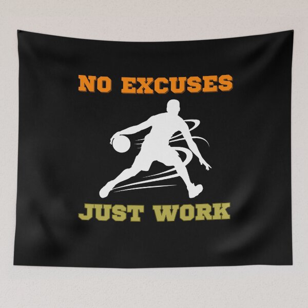 Item preview, Basketball Coach No Excuses Just Work Training Sports designed and sold by Laugh-Lines.