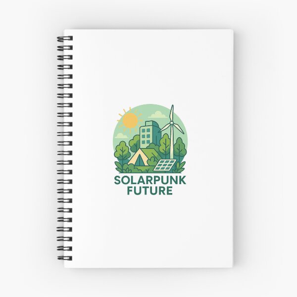 Item preview, Solarpunk Future – Optimistic Eco Utopia Design with Green Energy designed and sold by DJCApparel.