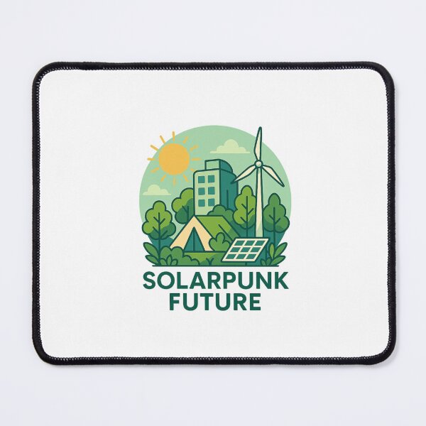 Item preview, Solarpunk Future – Optimistic Eco Utopia Design with Green Energy designed and sold by DJCApparel.