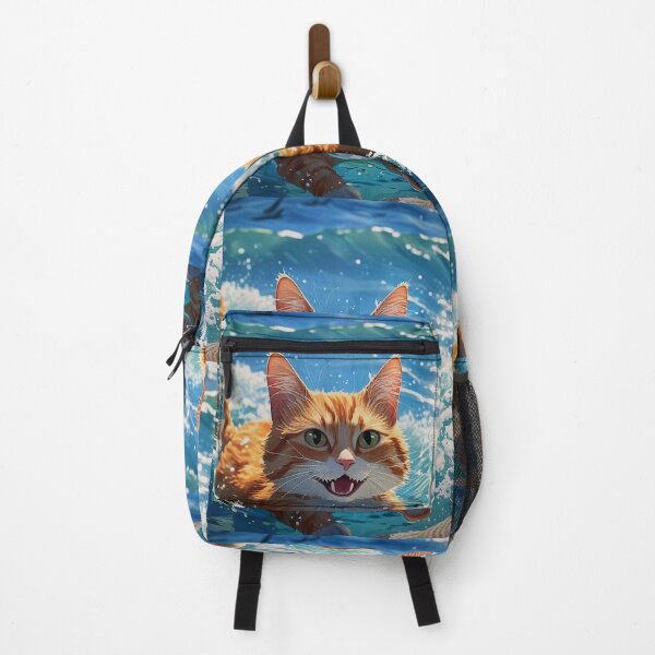 Item preview, Orange tabby Cat playfull Swims designed and sold by eskomantyla.