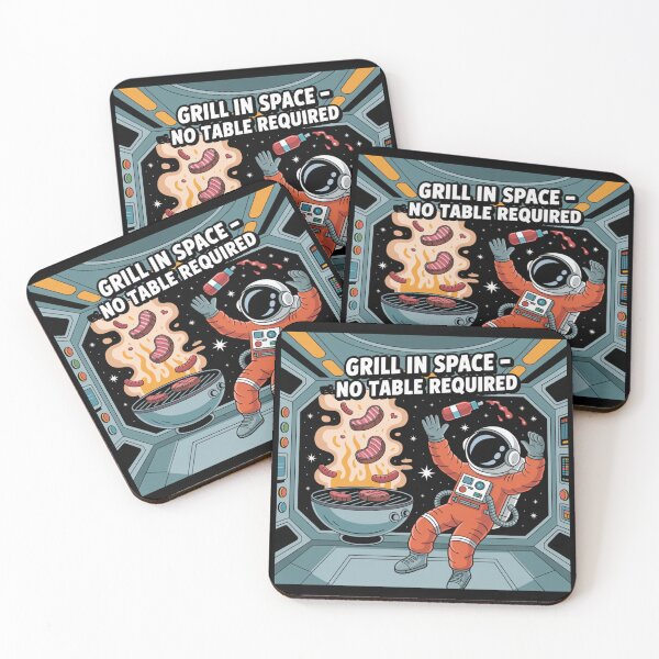 Item preview, Grillstronaut Collection – Funny Space BBQ for Dad & Grill Kings designed and sold by Ela-graphicwiz.