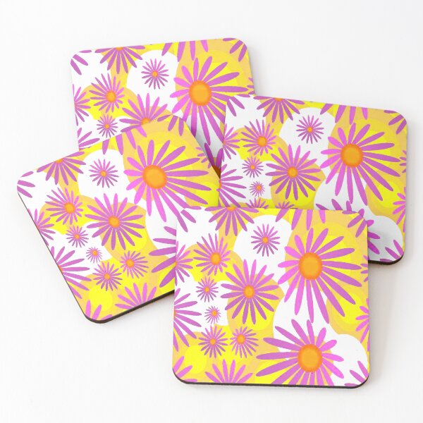 Item preview, Retro Floating Flowers designed and sold by ViaARTfactory.