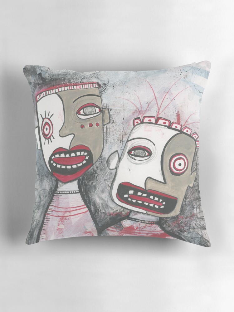 Thumbnail 3 of 4, Pillow, Unmask designed and sold by studiobloknote.