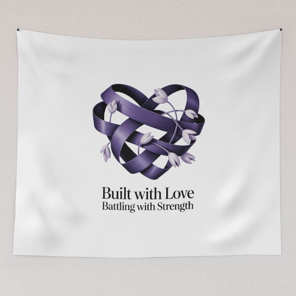 Item preview, Built with Love, Battling with Strength – Dementia Awareness Support Design designed and sold by ThatBBStore.