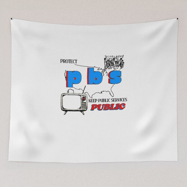 Item preview, Protect PBS Liberal Groovy designed and sold by anselmnacht.